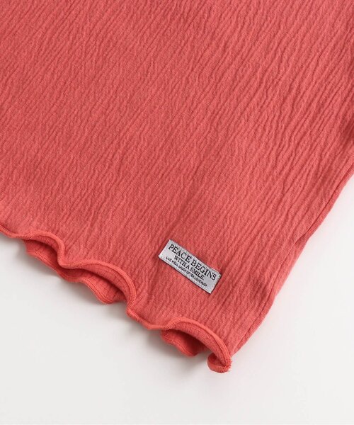 BREEZE（ブリーズ）の「楊柳フレンチスリーブTシャツ（Tシャツ/カットソー・キッズ・レモンイエロー/チャコール/オフホワイト/レッド・110/120/130/140/150/100/90）」の11枚目の写真