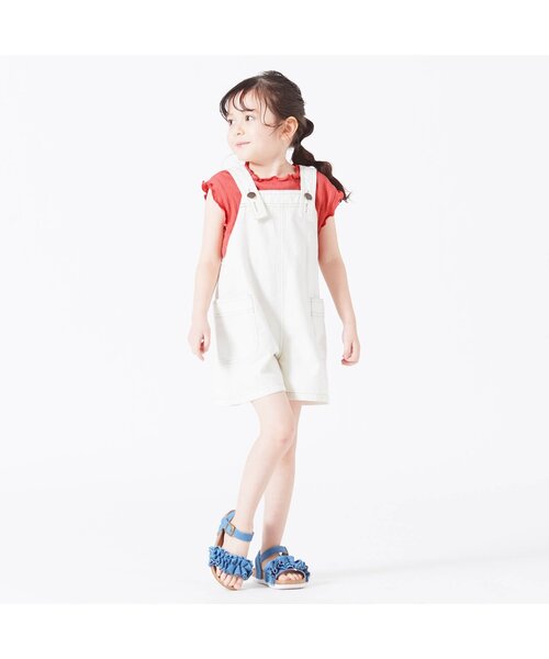 BREEZE（ブリーズ）の「楊柳フレンチスリーブTシャツ（Tシャツ/カットソー・キッズ・レモンイエロー/チャコール/オフホワイト/レッド・110/120/130/140/150/100/90）」の12枚目の写真