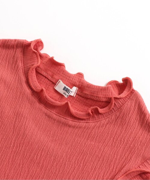 BREEZE（ブリーズ）の「楊柳フレンチスリーブTシャツ（Tシャツ/カットソー・キッズ・レモンイエロー/チャコール/オフホワイト/レッド・110/120/130/140/150/100/90）」の19枚目の写真