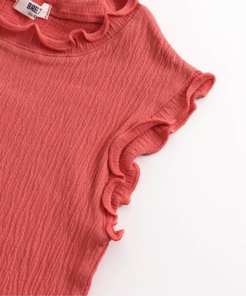 BREEZE（ブリーズ）の「楊柳フレンチスリーブTシャツ（Tシャツ/カットソー・キッズ・レモンイエロー/チャコール/オフホワイト/レッド・110/120/130/140/150/100/90）」の20枚目の写真