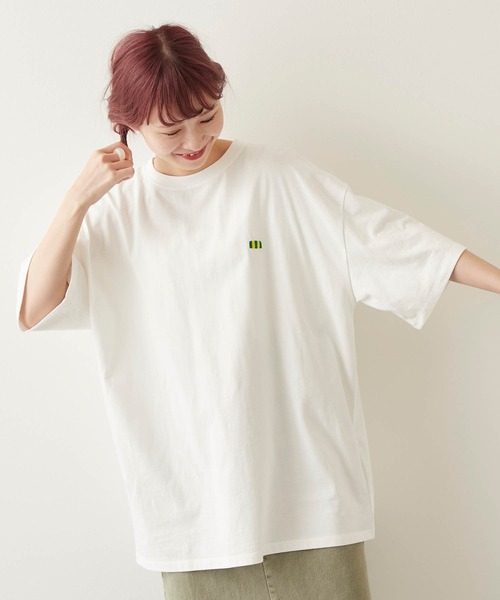 timecapsule(タイムカプセル)の「【timecapsule】「レモンケーキ」バックプリント半袖ビッグTシャツ(Tシャツ/カットソー・レディース・ホワイト/モカ/ベージュ系その他/ライトベージュ・FREE)」の19枚目の写真