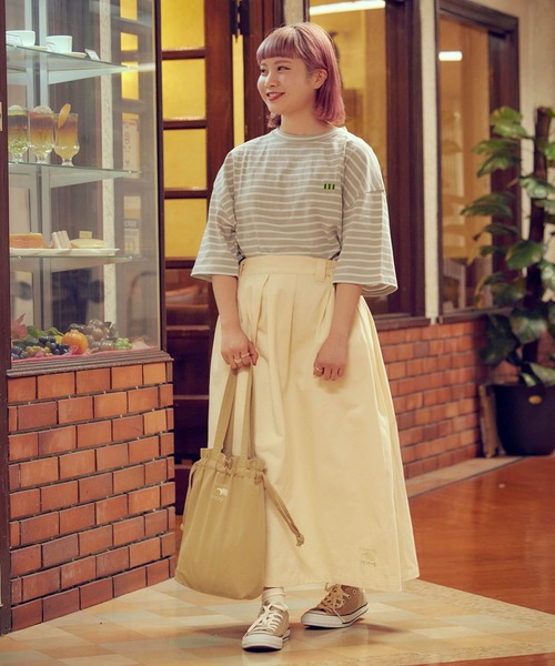 timecapsule(タイムカプセル)の「【timecapsule】「レモンケーキ」バックプリント半袖ビッグTシャツ(Tシャツ/カットソー・レディース・ホワイト/モカ/ベージュ系その他/ライトベージュ・FREE)」の20枚目の写真