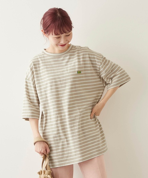 timecapsule(タイムカプセル)の「【timecapsule】「レモンケーキ」バックプリント半袖ビッグTシャツ(Tシャツ/カットソー・レディース・ホワイト/モカ/ベージュ系その他/ライトベージュ・FREE)」の17枚目の写真