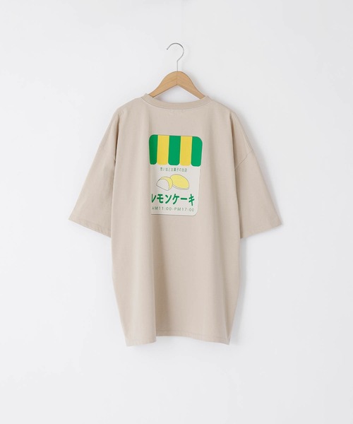 timecapsule(タイムカプセル)の「【timecapsule】「レモンケーキ」バックプリント半袖ビッグTシャツ(Tシャツ/カットソー・レディース・ホワイト/モカ/ベージュ系その他/ライトベージュ・FREE)」の18枚目の写真