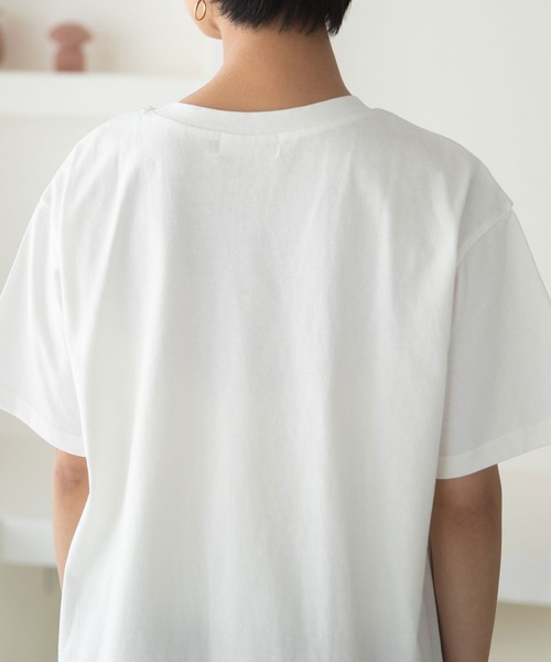 rectangle（レクタングル）の「OE天竺コットンTワンピース（ワンピース・レディース・ブラック/ベージュ/ブラウン/オフホワイト/イエロー・FREE）」の15枚目の写真