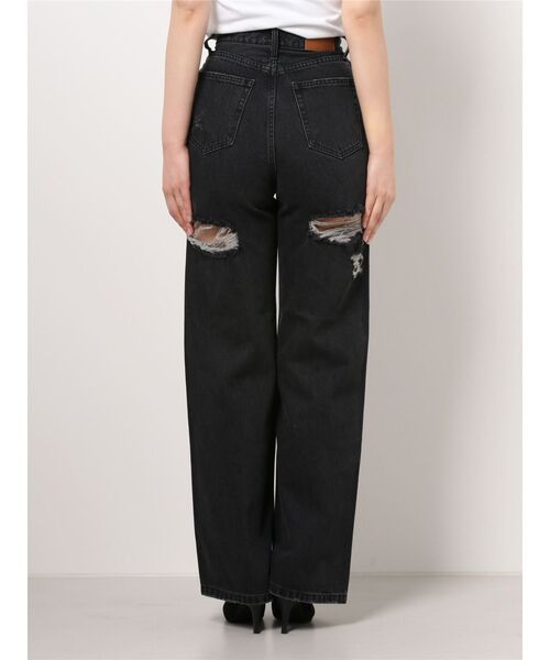 EVRIS（エヴリス）の「BACKスラッシュワイドデニムパンツ（デニムパンツ・レディース・ブラック・MEDIUM/SMALL）」の19枚目の写真