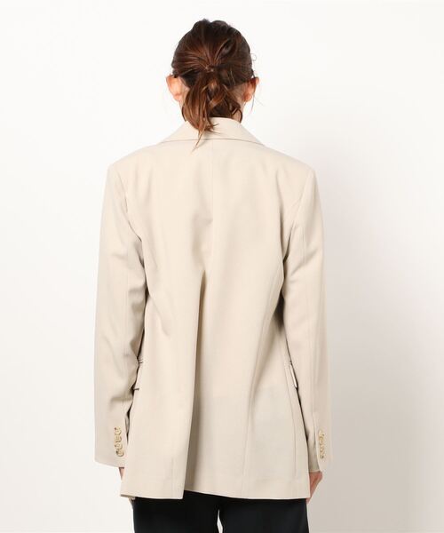 La SRIC（ラスリック）の「La SRIC / SSピークドラペルジャケット 【セットアップ可】（テーラードジャケット・レディース・ベージュ/インディゴブルー・38）」の10枚目の写真