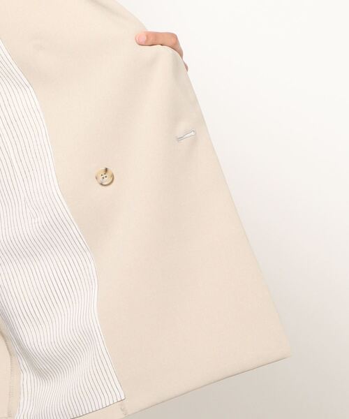 La SRIC（ラスリック）の「La SRIC / SSピークドラペルジャケット 【セットアップ可】（テーラードジャケット・レディース・ベージュ/インディゴブルー・38）」の17枚目の写真