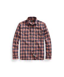 RRL（ダブル アール エル）の「インディゴ プラッド ツイル ワークシャツ（シャツ/ブラウス）」