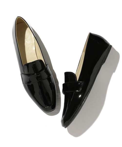 Juze（ジュゼ）の「【晴雨兼用・生活防水】ソフトコインローファーレインシューズ（レインシューズ・レディース・ブラック・L/M/S）」の11枚目の写真