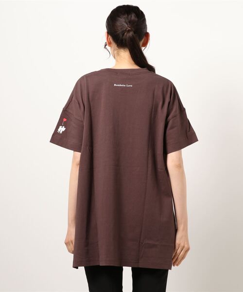 Right-on(ライトオン)の「【BRANDALISED】エンボスプリントTシャツ バンクシー(Tシャツ/カットソー・レディース・イエロー/ブラック/ブラウン/ベージュ/グリーン/オフホワイト・L/M)」の12枚目の写真