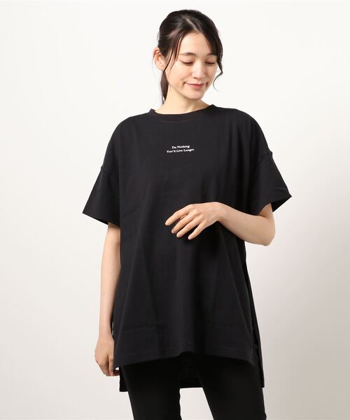 Right-on(ライトオン)の「【BRANDALISED】エンボスプリントTシャツ バンクシー(Tシャツ/カットソー・レディース・イエロー/ブラック/ブラウン/ベージュ/グリーン/オフホワイト・L/M)」の19枚目の写真