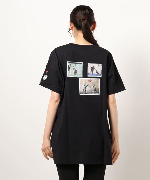 Right-on(ライトオン)の「【BRANDALISED】エンボスプリントTシャツ バンクシー(Tシャツ/カットソー・レディース・イエロー/ブラック/ブラウン/ベージュ/グリーン/オフホワイト・L/M)」の20枚目の写真