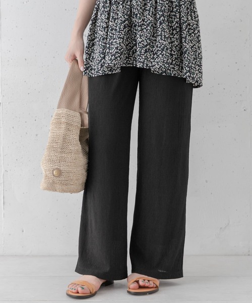 URBAN RESEARCH Sonny Label（アーバンリサーチサニーレーベル）の「楊柳イージーパンツ（その他パンツ・レディース・ミント/ブラック/オフホワイト・FREE）」の3枚目の写真