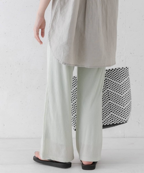 URBAN RESEARCH Sonny Label（アーバンリサーチサニーレーベル）の「楊柳イージーパンツ（その他パンツ・レディース・ミント/ブラック/オフホワイト・FREE）」の9枚目の写真