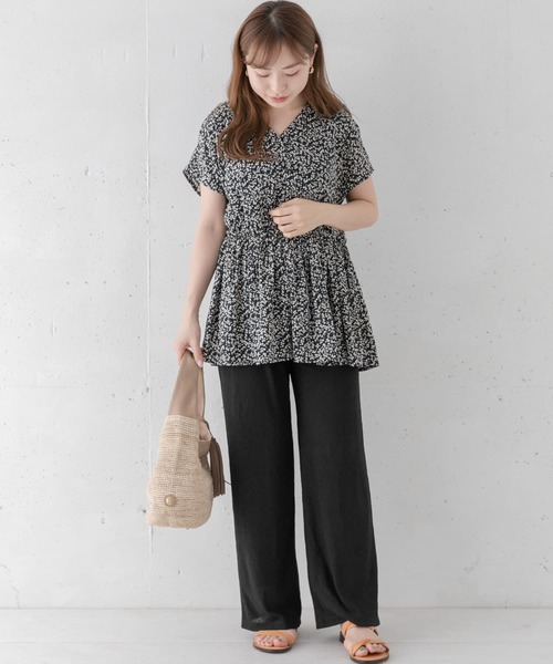 URBAN RESEARCH Sonny Label（アーバンリサーチサニーレーベル）の「楊柳イージーパンツ（その他パンツ・レディース・ミント/ブラック/オフホワイト・FREE）」の14枚目の写真