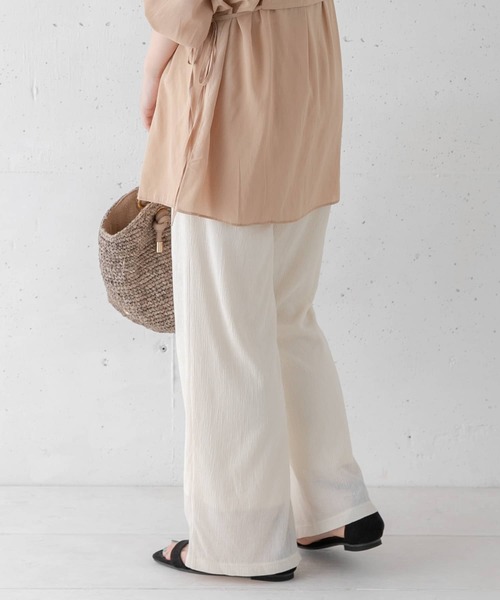 URBAN RESEARCH Sonny Label（アーバンリサーチサニーレーベル）の「楊柳イージーパンツ（その他パンツ・レディース・ミント/ブラック/オフホワイト・FREE）」の18枚目の写真