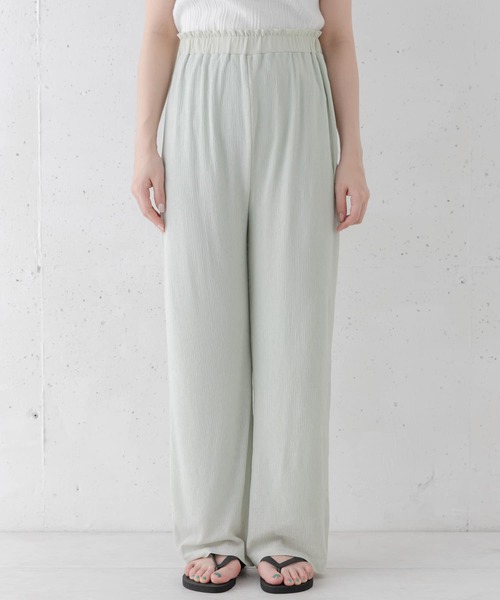 URBAN RESEARCH Sonny Label（アーバンリサーチサニーレーベル）の「楊柳イージーパンツ（その他パンツ・レディース・ミント/ブラック/オフホワイト・FREE）」の12枚目の写真