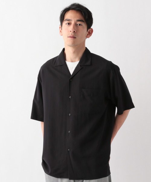 GLOBAL WORK（グローバルワーク）の「快適オープンカラーシャツ/938851（シャツ/ブラウス・メンズ・ブラック/ピンク/カーキ/ライトグレー/ライトブルー/ブラウン・SMALL/MEDIUM/LARGE/X-LARGE）」の20枚目の写真