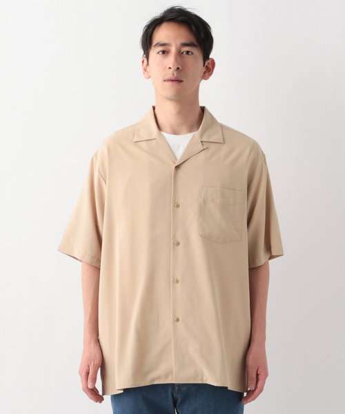 新品 SERO パッチワーク オープンカラーシャツ セロ ブラウン 新品 SERO パッチワーク オープンカラーシャツ セロ ブラウン