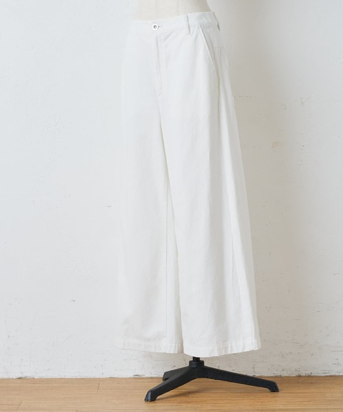 BEARDSLEY（ビアズリー）の「コットンバギーパンツ（その他パンツ・レディース・ホワイト/カーキ・FREE）」の8枚目の写真