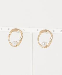 WEGO/リングパールピアス