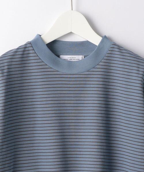 green label relaxing(グリーンレーベルリラクシング)の「OLT CM クリアピケ ボーダー クルーネック 半袖 Tシャツ カットソー(Tシャツ/カットソー・メンズ・ライトブルー/ホワイト/ネイビー・X-LARGE/SMALL/LARGE/MEDIUM)」の13枚目の写真