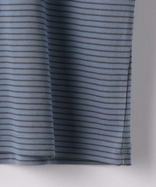 green label relaxing(グリーンレーベルリラクシング)の「OLT CM クリアピケ ボーダー クルーネック 半袖 Tシャツ カットソー(Tシャツ/カットソー・メンズ・ライトブルー/ホワイト/ネイビー・X-LARGE/SMALL/LARGE/MEDIUM)」の15枚目の写真