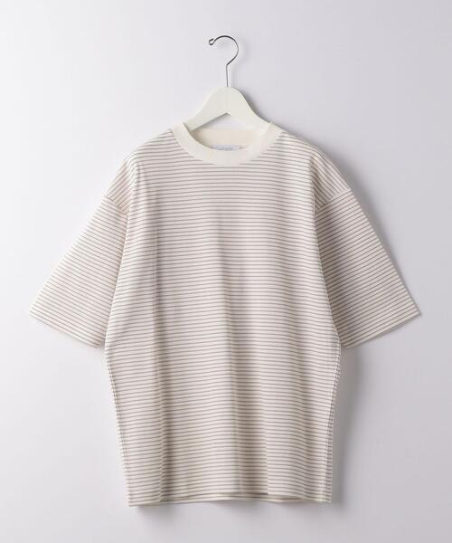 green label relaxing(グリーンレーベルリラクシング)の「OLT CM クリアピケ ボーダー クルーネック 半袖 Tシャツ カットソー(Tシャツ/カットソー・メンズ・ライトブルー/ホワイト/ネイビー・X-LARGE/SMALL/LARGE/MEDIUM)」の17枚目の写真