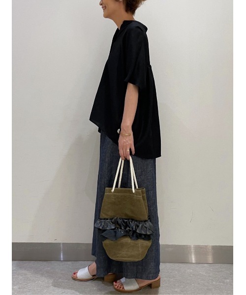 BEARDSLEY（ビアズリー）の「【アソート】ヴィンテージネクタイバッグ（ショルダーバッグ・レディース・カーキ・FREE）」の4枚目の写真