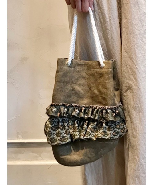 BEARDSLEY（ビアズリー）の「【アソート】ヴィンテージネクタイバッグ（ショルダーバッグ・レディース・カーキ・FREE）」の11枚目の写真