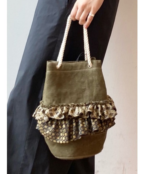 BEARDSLEY（ビアズリー）の「【アソート】ヴィンテージネクタイバッグ（ショルダーバッグ・レディース・カーキ・FREE）」の16枚目の写真