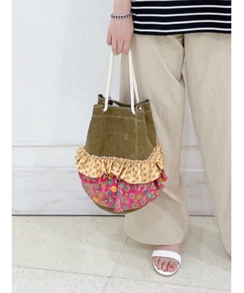 BEARDSLEY（ビアズリー）の「【アソート】ヴィンテージネクタイバッグ（ショルダーバッグ・レディース・カーキ・FREE）」の13枚目の写真