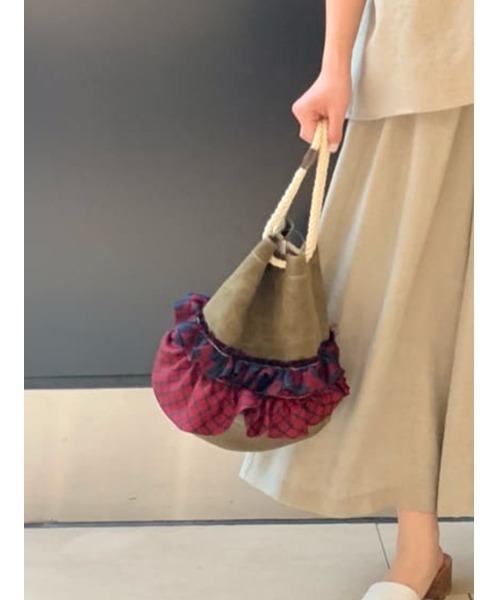 BEARDSLEY（ビアズリー）の「【アソート】ヴィンテージネクタイバッグ（ショルダーバッグ・レディース・カーキ・FREE）」の14枚目の写真