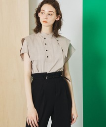 UNITED TOKYO | アシメレイヤーリネン セットアップ ブラウス(シャツ/ブラウス)