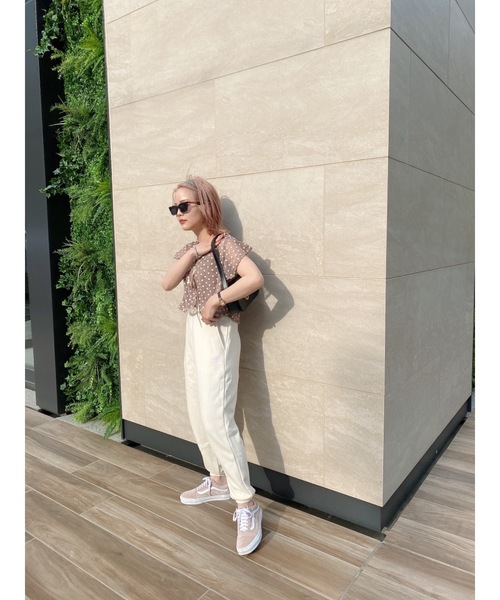 JUMELLE(ジュメロ)の「トランスレーストップ(シャツ/ブラウス・レディース・ベージュ/ブラウン・FREE)」の13枚目の写真