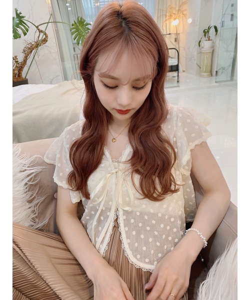 JUMELLE(ジュメロ)の「トランスレーストップ(シャツ/ブラウス・レディース・ベージュ/ブラウン・FREE)」の8枚目の写真