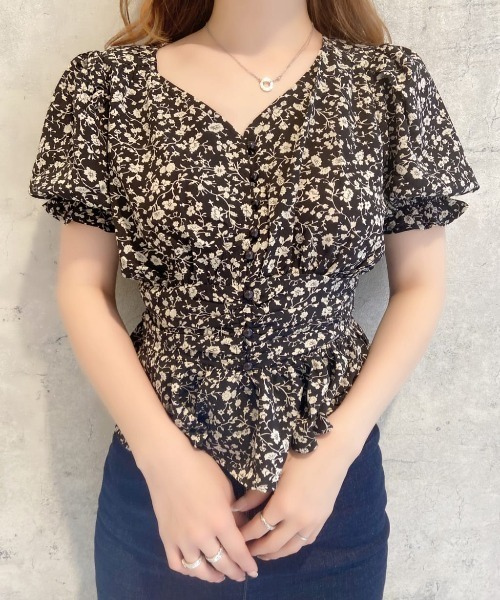 MEER. ブラウン系ストライプ 半袖Tシャツ MEER. ブラウン系ストライプ 半袖Tシャツ