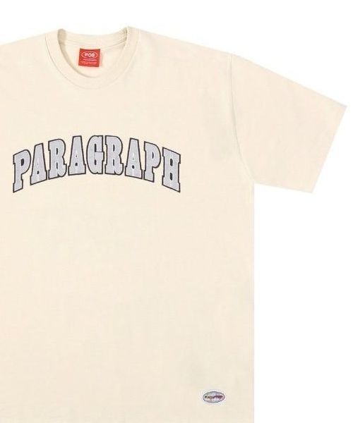 Paragraph/パラグラフ/カレッジロゴプリント半袖Tシャツ/CollegeLogo Tee/PARAGRAPH_NO.40