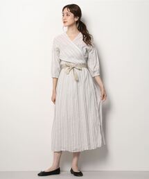 ventblanc:ワッシャーストライプ　3wayワンピース