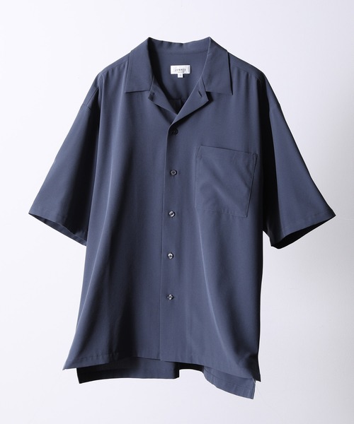 JUNRED（ジュンレッド）の「ドレープオープンカラーBIGシャツ（シャツ/ブラウス・メンズ・チャコールグレー/ベージュ/ミント/ネイビー・M/L/LL）」の4枚目の写真