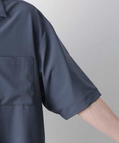 JUNRED（ジュンレッド）の「ドレープオープンカラーBIGシャツ（シャツ/ブラウス・メンズ・チャコールグレー/ベージュ/ミント/ネイビー・M/L/LL）」の10枚目の写真