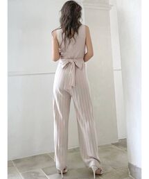 RESEXXY | バックカシュクールニットコンビネゾン(つなぎ/オールインワン)