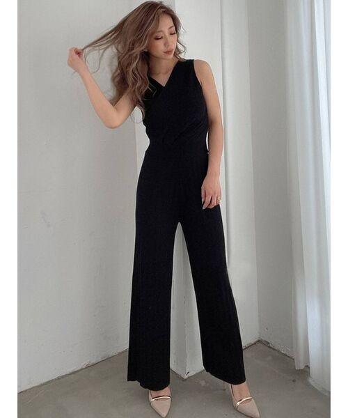 RESEXXY(リゼクシー)の「バックカシュクールニットコンビネゾン(つなぎ/オールインワン・レディース・ブラック/ワイン/ベージュ・FREE)」の15枚目の写真