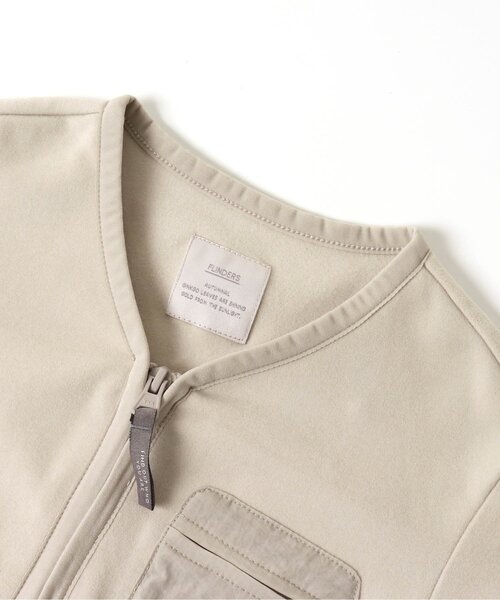 apres les cours（アプレレクール）の「ストレッチフリースカーディガン（カーディガン/ボレロ・キッズ・アイボリー/チャコール・90/100/110/120/80/130/140）」の9枚目の写真