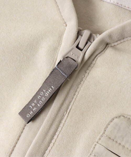 apres les cours（アプレレクール）の「ストレッチフリースカーディガン（カーディガン/ボレロ・キッズ・アイボリー/チャコール・90/100/110/120/80/130/140）」の7枚目の写真