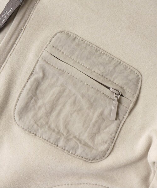 apres les cours（アプレレクール）の「ストレッチフリースカーディガン（カーディガン/ボレロ・キッズ・アイボリー/チャコール・90/100/110/120/80/130/140）」の6枚目の写真