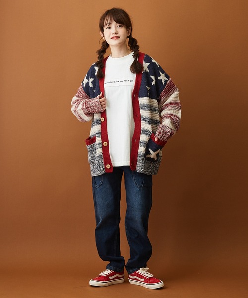 CUBE SUGAR(キューブシュガー)の「11ozデニム サイドポケット テーパードパンツ(デニムパンツ・レディース・インディゴブルー/ライトブルー・S/M)」の9枚目の写真