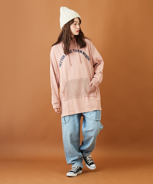 CUBE SUGAR(キューブシュガー)の「11ozデニム サイドポケット テーパードパンツ(デニムパンツ・レディース・インディゴブルー/ライトブルー・S/M)」の14枚目の写真