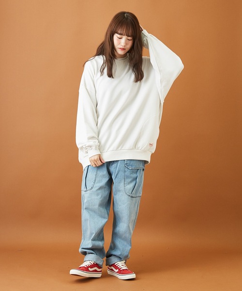 CUBE SUGAR(キューブシュガー)の「11ozデニム サイドポケット テーパードパンツ(デニムパンツ・レディース・インディゴブルー/ライトブルー・S/M)」の21枚目の写真